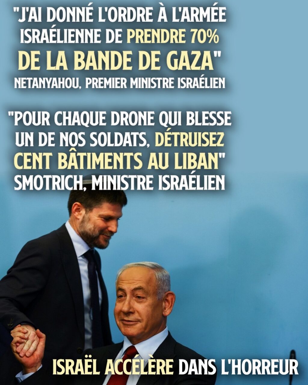 Smotrich et Netanyahou, deux artisans de l