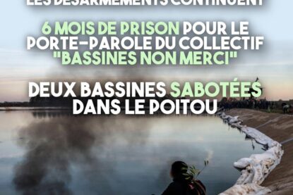Une mégabassine désarmée par celles et ceux qui défendent l