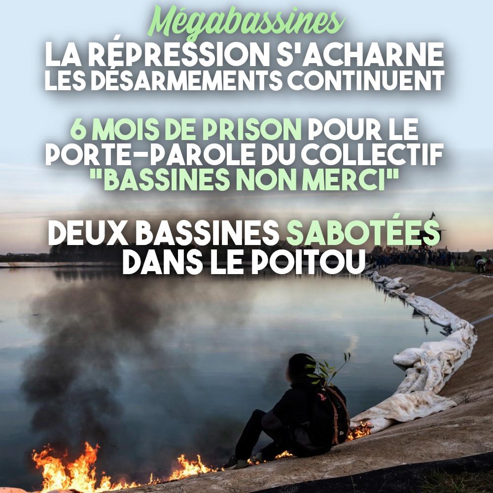 Une mégabassine désarmée par celles et ceux qui défendent l