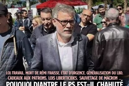 Olivier Faure enfariné lors de la manifestation du 1er Mai à Amiens