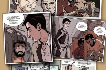 Quelques planches de la BD de Ruffin, qui veut «réconcilier les Frances» en demandant aux victimes de racisme de se taire et de respecter la police.