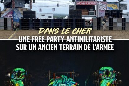 Le mur de son du Teknival a pris place sur la champ du Polygone, un champ de tir de l