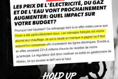 Une vanne permettant de couper l