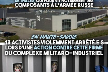Le site de Nicomatic, en Haute-Savoie, où 13 personnes ont été interpellées lors d