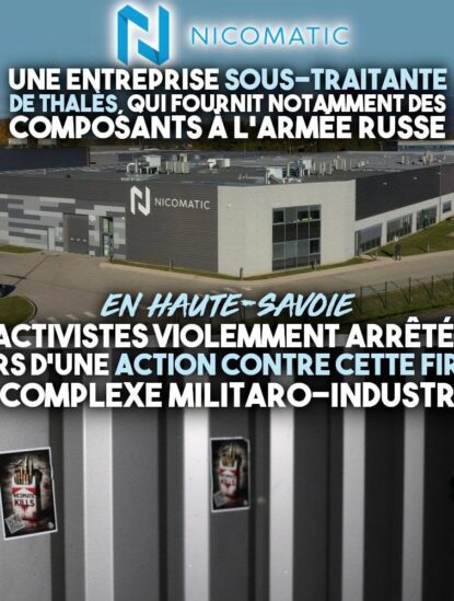 Le site de Nicomatic, en Haute-Savoie, où 13 personnes ont été interpellées lors d