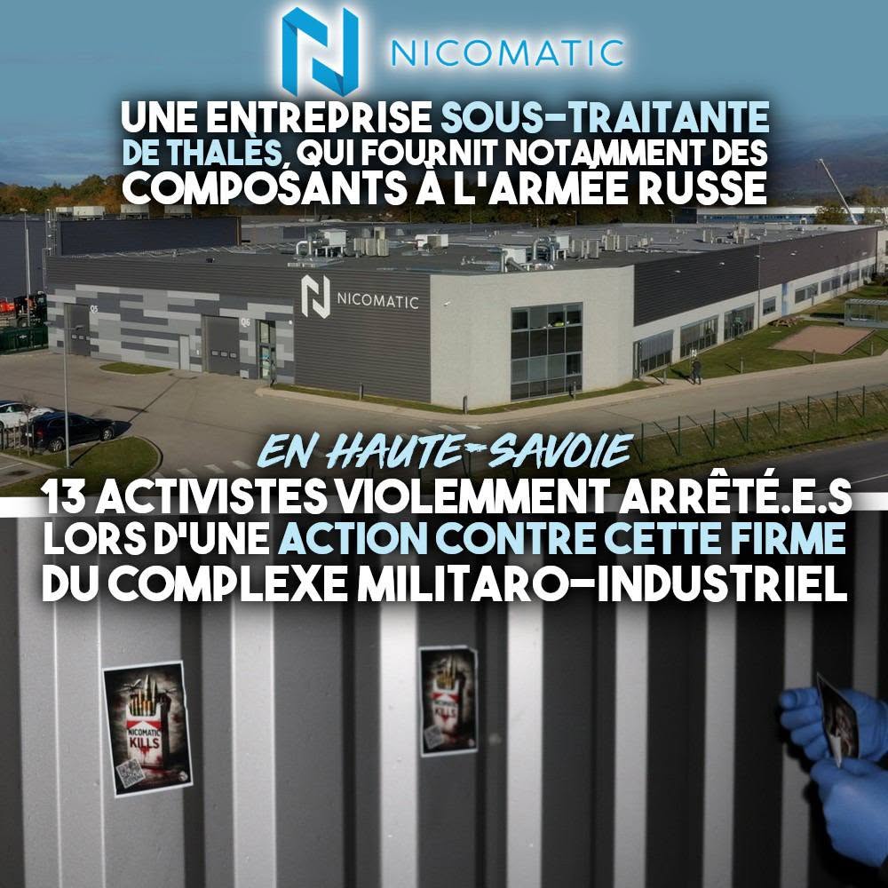 Le site de Nicomatic, en Haute-Savoie, où 13 personnes ont été interpellées lors d