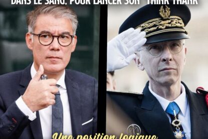 À gauche Olivier Faure, patron du PS. À droite Didier Lallement, préfet fasciste et saigneur des Gilets Jaunes.