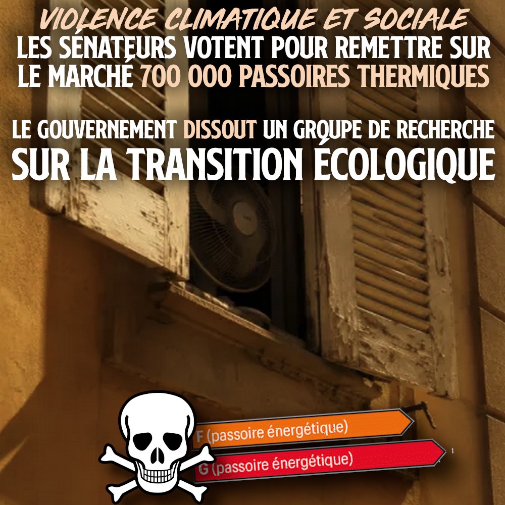 Un ventilateur tente d