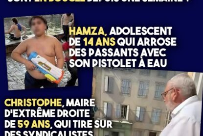 Hamza jouant avec son pistolet à eau fait plus de bruit dans les médias qu
