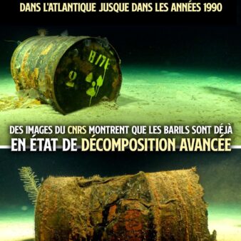 Des barils de déchets nucléaires au fond de l