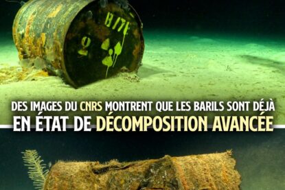 Des barils de déchets nucléaires au fond de l
