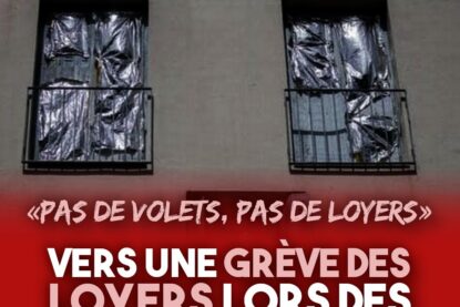 Des couvertures de survie pour obstruer les fenêtre d