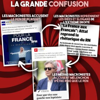 Les macronistes accusent Le Pen de plagiat, mais ils reprennent les idées et slogans de l