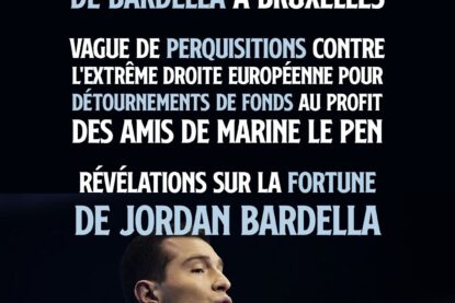 Jordan Bardella mettant l