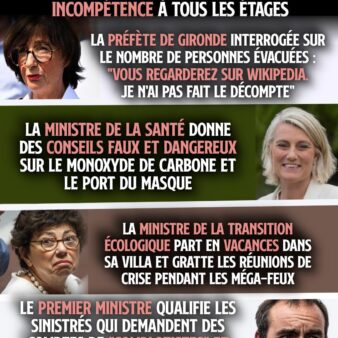 «Soyez fiers d’être des amateurs», avait déclaré Macron à ses députés qui avaient voté contre l’allongement des congés pour les parents ayant perdu un enfant, en 2020. «Amateur» est synonyme d’inhumain et dangereux, dans la langue du pouvoir. Une nouvelle preuve avec la gestion des gigantesques incendies en Gironde.